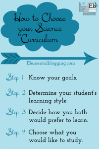 How to choose science curriculum | Elemental Blogging