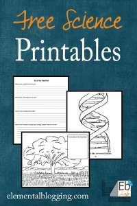 Science Printables and Freebies | Elemental Blogging