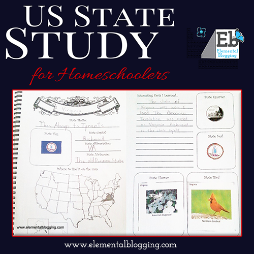 US State Study Notebook {Free Download!} | Elemental Blogging