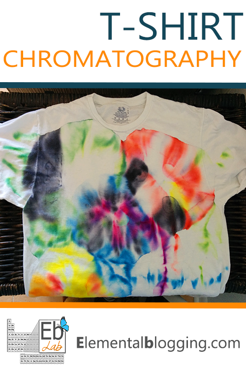Grabs your kids, some sharpies, rubbing alcohol and a t-shirt and start have some chemistry fun! {Elemental Blogging}