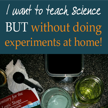 I want to teach science, but without doing the experiments at home! Find out if that is possible at Elemental Blogging.