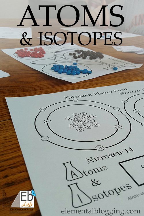 Learn about atoms and isotopes - including a FREE printable game and narration sheet from Elemental Blogging!